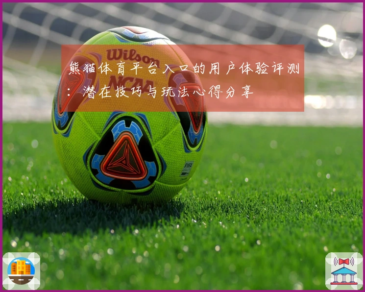 熊猫体育平台入口的用户体验评测：潜在技巧与玩法心得分享